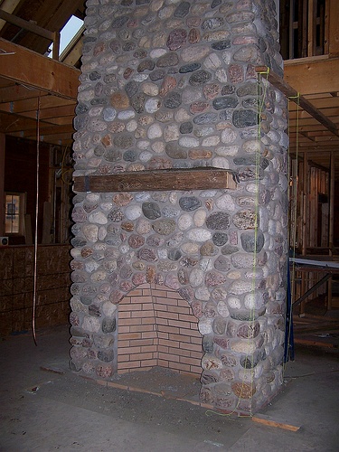 Arched Fireplace with Rumford Fire Box